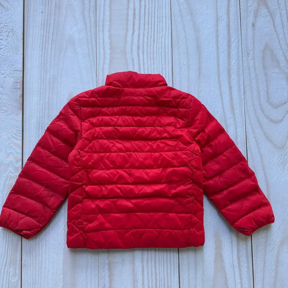 Polo Ralph Lauren Boys Size 4/4T Puffer Insulated Jacket Zipper Pockets Red
